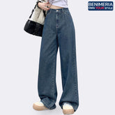 Benimeria-High-Waist Wide Leg Denim Pants