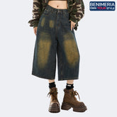 Benimeria - Women's American-style High Street Wide-leg 7/10 Jeans