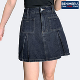 Benimeria-Womens Cargo Simple Daily Casual Denim Skirt