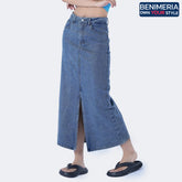 Benimeria-Women's High-waisted slit dress slimming