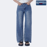 Benimeria-Women's High Waistwide leg Jeans Straight Leg Pants