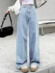 Benimeria-High-Waist Wide Leg Denim Pants