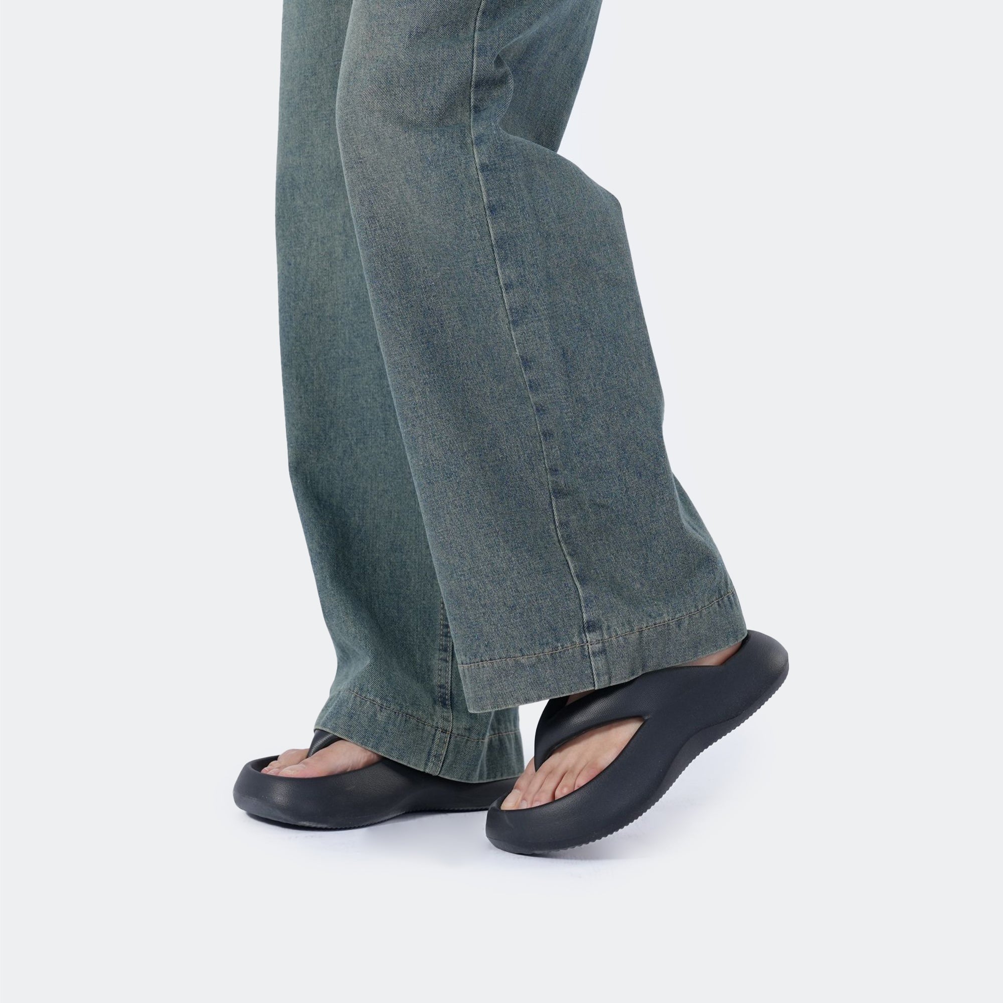 Benimeria-Women's Wide-leg jeans High-waisted skinny straight-leg pants