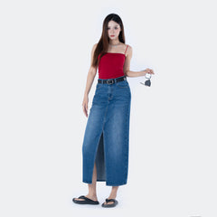 Benimeria-Women's High-waisted slit dress slimming