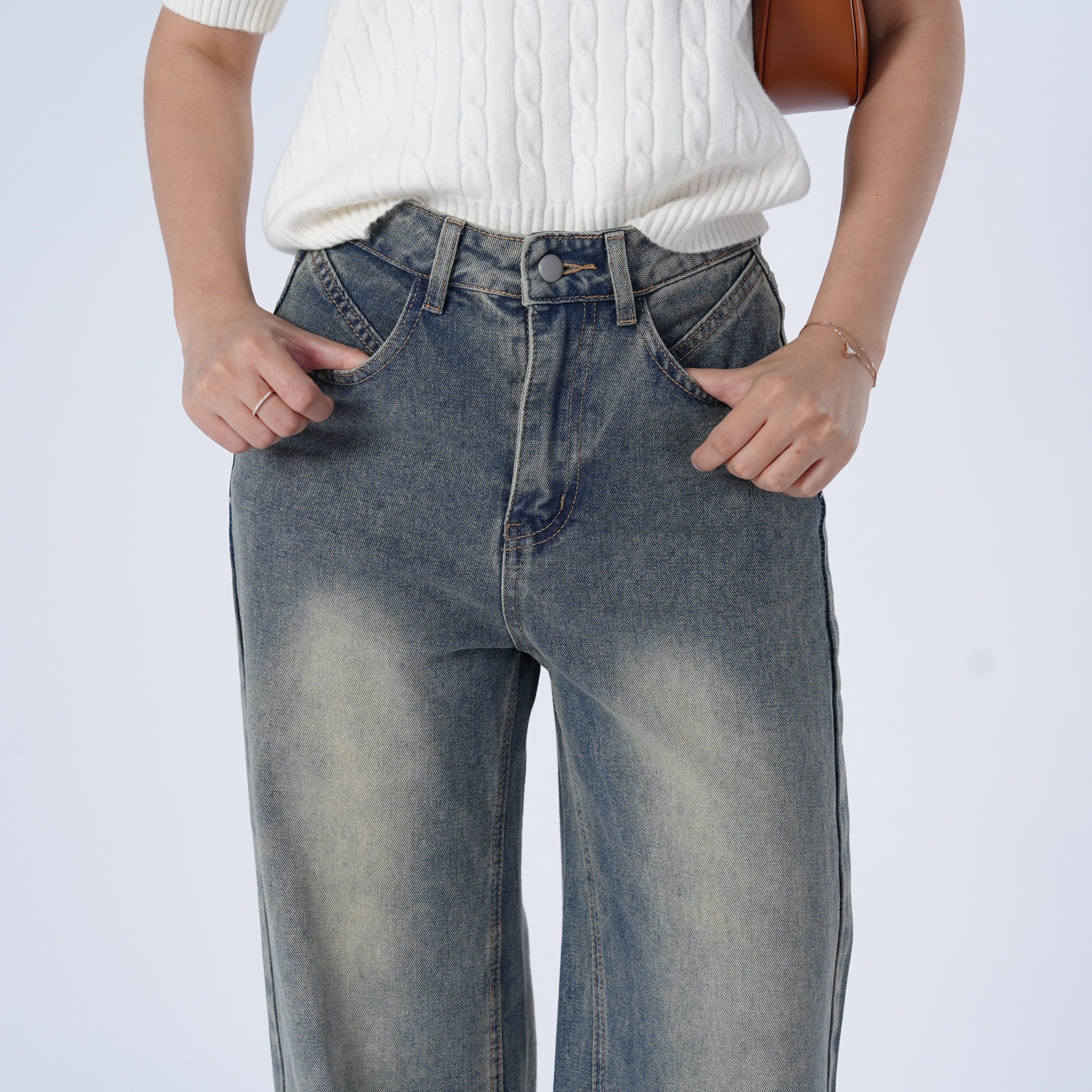 Benimeria-Women's Denim Jeans High-waisted Jeans
