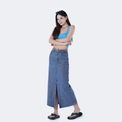 Benimeria-WomenSkirts Simple Daily Casual Denim