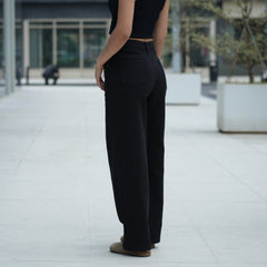 Benimeria-Womens Jeans Wide Leg Denim Pants With Pockets