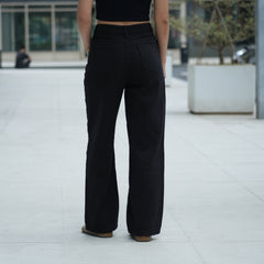 Benimeria-Womens Jeans Wide Leg Denim Pants With Pockets